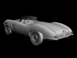 aston martin db24 bertone spider 3D Model