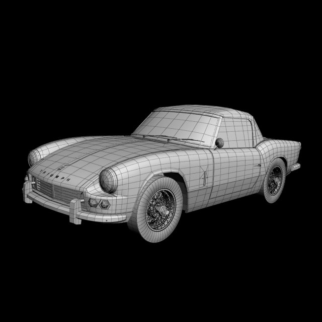 triumph spitfire mk2 3D Model in Classic Cars 3DExport