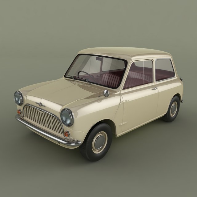 morris mini minor 1959 3D 모델 .c4d .max .obj .3ds .fbx .stl .blend 