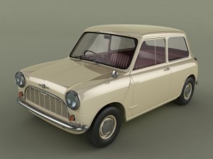morris mini minor 1959 3D Model