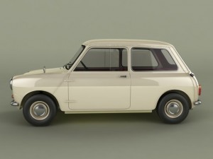 morris mini minor 1959 3D 모델