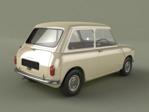 morris mini minor 1959 3D 모델