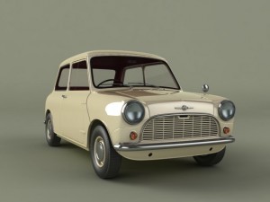 morris mini minor 1959 3D 모델