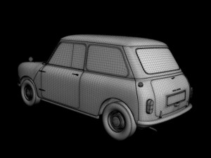 morris mini minor 1959 3D 모델