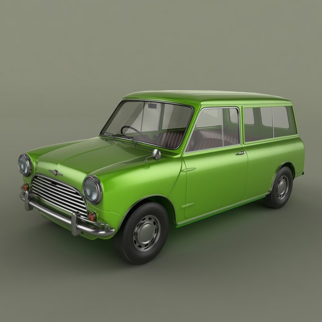 morris mini minor traveller 3D 模型 .c4d .max .obj .3ds .fbx .stl .blend 
