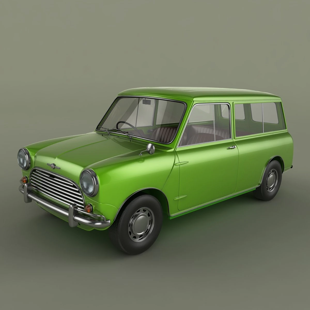 morris mini minor traveller 3D Model .c4d .max .obj .3ds .fbx .stl .blend 