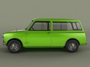 morris mini minor traveller 3D 模型