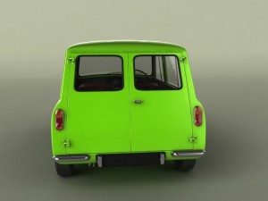 morris mini minor traveller 3D 模型
