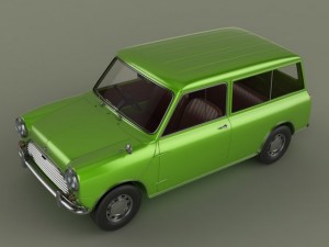 morris mini minor traveller 3D 模型