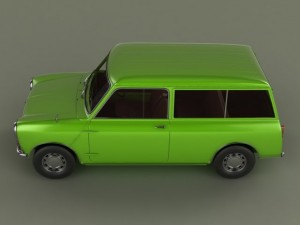 morris mini minor traveller 3D 模型