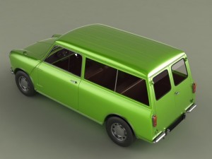 morris mini minor traveller 3D 模型