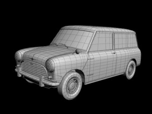 morris mini minor traveller 3D 模型