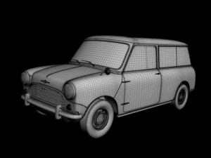 morris mini minor traveller 3D 模型