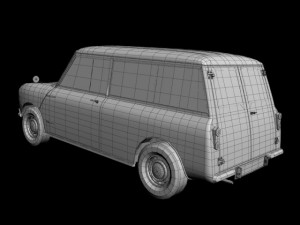morris mini minor traveller 3D 模型