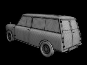 morris mini minor traveller 3D 模型