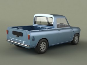 morris mini pickup 3D Model