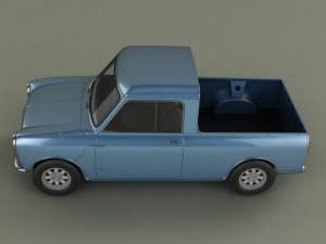 morris mini pickup 3D Model