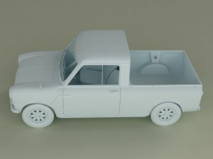 morris mini pickup 3D Model