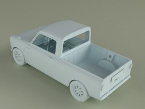 morris mini pickup 3D Model