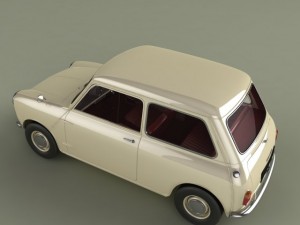 morris mini cars Model 3D