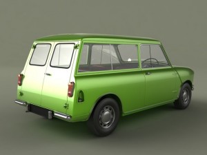 morris mini cars Model 3D
