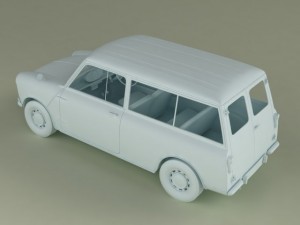 morris mini cars Model 3D