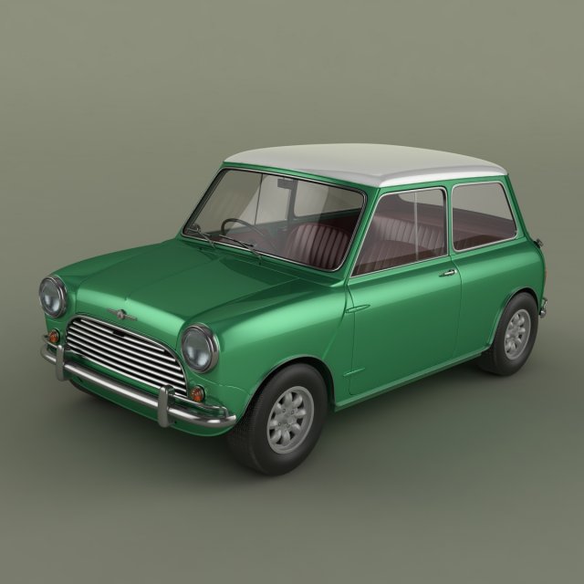 morris mini cooper mk 1 3D Модель .c4d .max .obj .3ds .fbx .stl .blend 