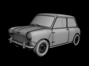 morris mini cooper mk 1 3D Модель