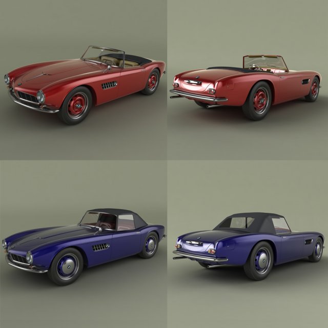bmw 507 Modèle 3D .c4d .max .obj .3ds .fbx .stl .blend 