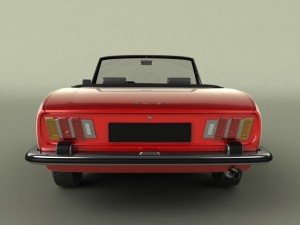 peugeot 504 convertible 3D 模型