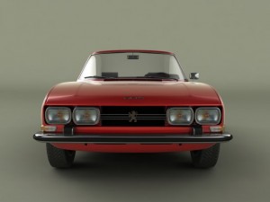 peugeot 504 convertible 3D 模型