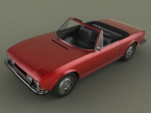 peugeot 504 convertible 3D 模型