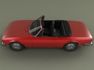 peugeot 504 convertible 3D 模型