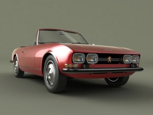 peugeot 504 convertible 3D 模型