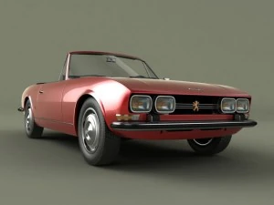 peugeot 504 convertible 3D Model