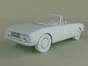 peugeot 504 convertible 3D 模型