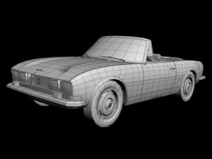 peugeot 504 convertible 3D 模型