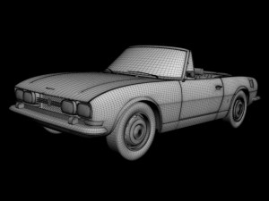 peugeot 504 convertible 3D 模型