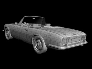 peugeot 504 convertible 3D 模型