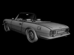 peugeot 504 convertible 3D Model