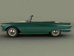 auto union 1000 sp cabriolet 3D-Modell