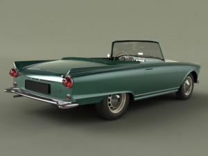 auto union 1000 sp cabriolet 3D-Modell