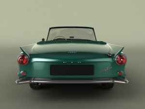 auto union 1000 sp cabriolet 3D-Modell