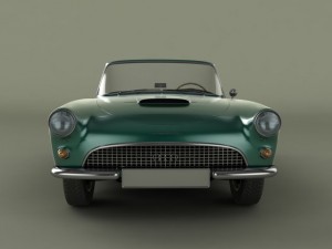 auto union 1000 sp cabriolet 3D-Modell