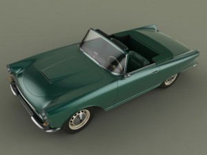 auto union 1000 sp cabriolet 3D-Modell
