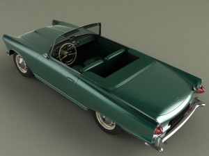 auto union 1000 sp cabriolet 3D-Modell