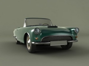 auto union 1000 sp cabriolet 3D-Modell
