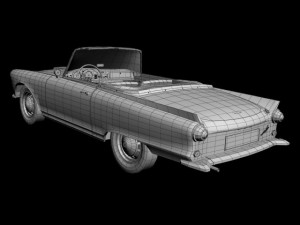 auto union 1000 sp cabriolet 3D-Modell