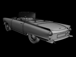 auto union 1000 sp cabriolet 3D-Modell