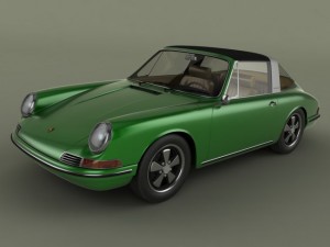 porsche 911 targa Model 3D